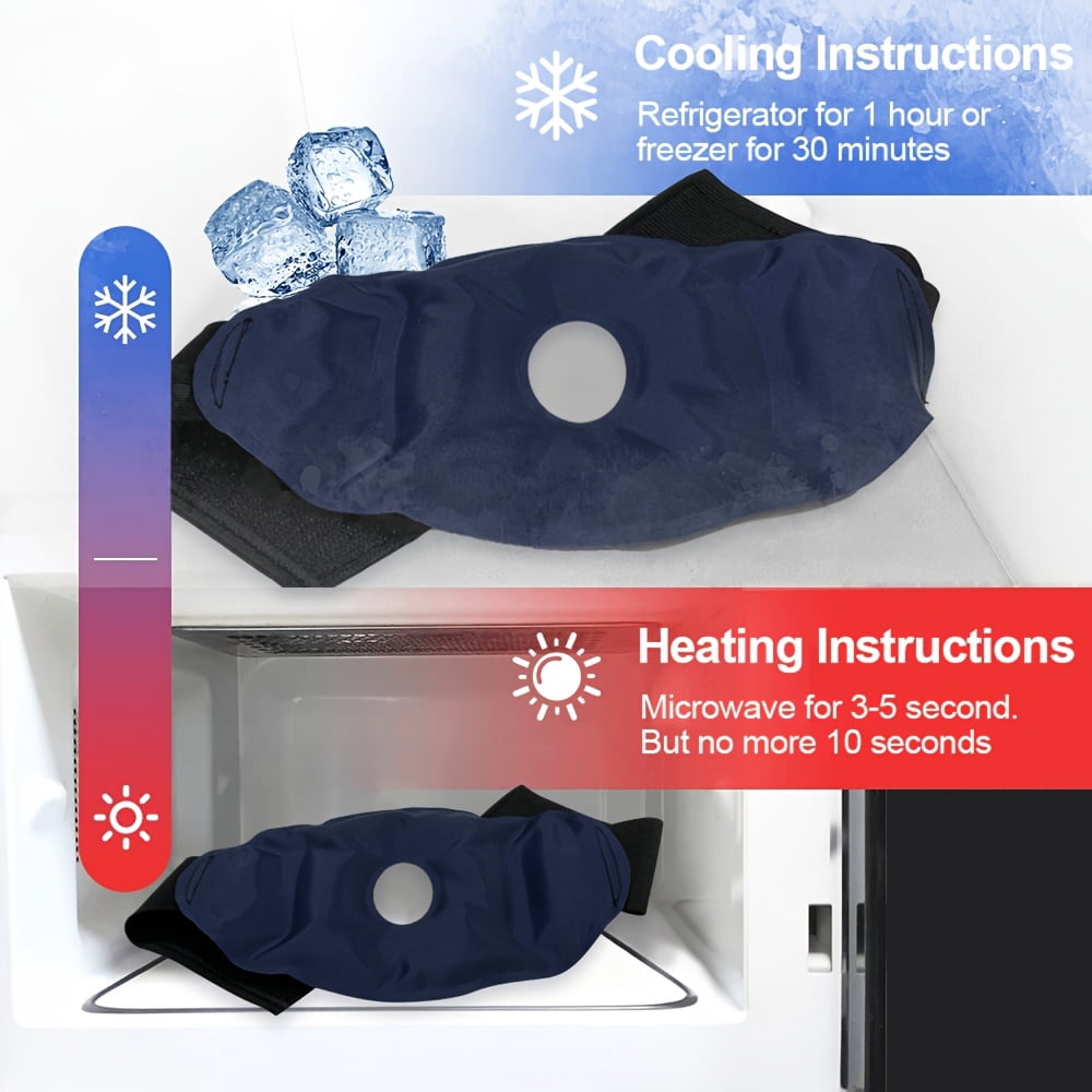 2PCS Reusable Knee Ice Pack Wrap Ice Pack for Knee Adjustable Cold Compress Cold Therapy Gel Pads for Pain Relief Sports Injuries