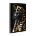 thumbnail image 4 of Stupell Industries Egyptian Pharaoh Cat Novelty Painting Black Floater Framed Canvas Art Print Wall Art, 21 x 31, 4 of 10
