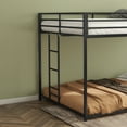 thumbnail image 5 of Aukfa Full over Full Metal Bunk Bed, Heavy Duty Low Bunk Bed for Kids Adults, Black, 5 of 11