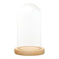 thumbnail image 3 of Campana de cristal transparente para decoración de casa de muñecas, centros de mesa decorativos, cubierta de flores 12cmx16cmx14cm, 3 of 9