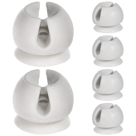 6 Pcs Suction Cup Toothbrush Holders Single Mirror Wall Mount Toothbrush Holder Set