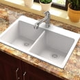 thumbnail image 2 of Elkay, ELG3322WH0 , Elkay Quartz Classic 33" x 22" x 9-1/2" Double Bowl Drop-in Sink, White, Sinks, 2 of 3