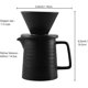 thumbnail image 5 of 500ml pour coffee maker set, premium ceramic v60 dripper and decanter, 1-2 cup home filter coffee maker (black) 26s, 5 of 5