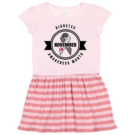 

Inktastic Diabetes Awareness Month November Gift Toddler Girl Dress