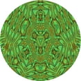 thumbnail image 1 of Ahgly Company Indoor Round Patterned Seaweed Green Area Rugs, 6' Round, 1 of 6