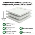 thumbnail image 3 of Plywood 30" H Shaker Double Door Kitchen Wall Cabinet in Crisp White (24"/30"/36" Widths), 3 of 8