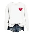 thumbnail image 1 of Lovers Heart Printed Hoodless Sweater, 1 of 4