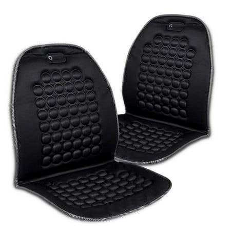 Zone Tech set of 2  Magnetic Bubble Ultra Comfort Massaging Padded Car Office Home Seat (Best Car Seat Cushion Comfort)