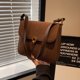 thumbnail image 2 of Bolso de nicho para mujer, bandolera de un solo hombro, informal, de color sólido, estilo retro, pequeño, cuadrado, esmerilado, 2025, 2 of 4