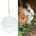 thumbnail image 3 of Rabbit Feeder Ball - 5.1inch Stainless Steel Hanging Feed Dispenser for Bunny Hamster Guinea Pig Rat Chinchilla, 3 of 8