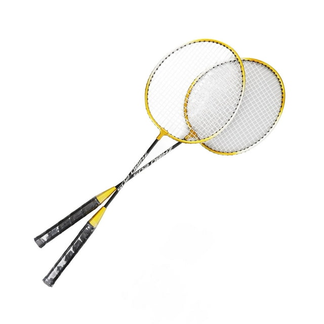 Badminton Racket, Comfortable Grip Badminton Racquet Anti Skid Handle Iron Alloy For Elementary Training
