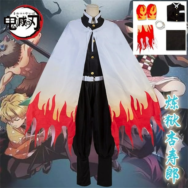 Anime Demon Slayer Costume Rengoku Kyoujurou Suit Unisex Japanese Style ...