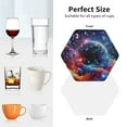 thumbnail image 6 of Kdxio Outer Space Floating Numbers And Letters Funny Coasters,4 Pcs Leather Coasters,Housewarming Gifts,Protect Furniture from Water Marks Scratch and Damage, 6 of 6