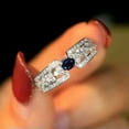 thumbnail image 2 of Elegant Anniversary Jewelry Cubic Zirconia 925 Silver Ring Gifts Sz 6-10, 2 of 6