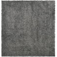thumbnail image 2 of Unique Loom Davos Shag Collection Area Rug - Solid (7' 1" Square Peppercorn), 2 of 6