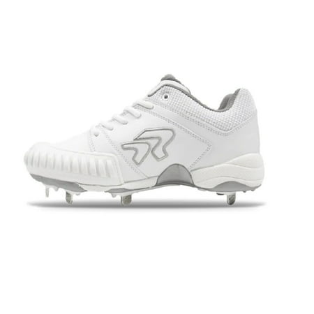 UPC: 0840238712746 | Ringor Flite Softball Metal Spikes with Pitching Toe- White