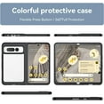thumbnail image 2 of for Google Pixel Fold Clear Case, Transparent Pixel Fold Back Cover TPU + PC Shockproof Drop Protection Slim Phone Case for Google Pixel Fold 2023 - Black, 2 of 14
