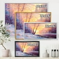 thumbnail image 4 of Designart 'Bridge Of Meandering River With Winter Scenery II' Lake House Framed Canvas Wall Art Print, 4 of 5