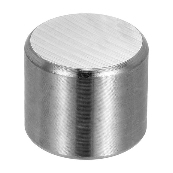 30x25mm Steel Bench Block, Steel Block Metal Bench Block No Holes Matched Hardened Steel Flat 123 Blocks Precision Ground Milling for Jewelry Making Stamping Tool, Round