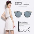 thumbnail image 2 of Lunettes de Soleil Il de Chat 2016 Nouveau Style Mode Lumineuse Sans Monture Hommes Femmes Unisexe Extérieur Forme Elliptique, 2 of 9