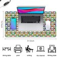 thumbnail image 5 of Long Mouse Pads for Desk,Colorful Skull Pattern Desk Mats on Top Of Desks, Desk Mouse Pad Extra Large with 3mm Non-Slip Base and Stitched Edge for Gaming,Office,Work,Home 31.5"x15.7", 5 of 6