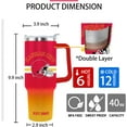 thumbnail image 3 of Kansas City Tumbler Cup - Kansas City Gifts for Men - 40 OZ Insulated Stainless Steel Coffee Travel Mug with Lid and Straw, 3 of 6