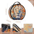 thumbnail image 3 of BZSMCE Makeup Bag Large Travel Cosmetic Bag with Adjustable Dividers Fashion Fiery Majesty Printed, 3 of 7