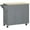 Grey, variant on HOMCOM Rolling Kitchen Island on Wheels with Bamboo Countertop Drawers