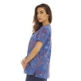 thumbnail image 2 of Just Love Women's Scrub Tops / Scrubs - Pink Flower (Flags and Fireworks, X-Large), 2 of 3