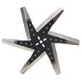 thumbnail image 3 of Derale Cooling Fan 19118 Flex Fan; 18-1/4 Inch Diameter x 1-1/8 Inch Depth; 6 Blade; Standard Rotation; Stainless Steel Blade With Black Hub; Up To 8000 RPM; Without Shroud, 3 of 5