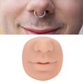 thumbnail image 4 of Modelo De Nariz De Silicona, Silicona De Grado Alimenticio Flexible Realista Falsa Nariz Simulada De Piel Humana Fácil De Limpiar Reutilizable Modelo De Silicona Piercing Labio, 4 of 7