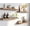 Light Brown, variant on 36 Inch Wood Floating Shelves for Wall, Wooden Wall Shelves for Bedroom, Set of 4 Brown