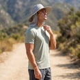 thumbnail image 4 of Sun Hat Upf 50+ Wide Brim Bucket, Breathable Fishing Hat with Neck Flap, Summer UV Protection Hat for Men and Women, 4 of 7
