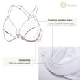 thumbnail image 3 of DELIMIRA Women's Front Closure Plus Size Full Coverage Lace Underwire Racerback Bra, 3 of 5