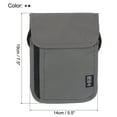 thumbnail image 2 of Uxcell Neck Wallet Travel Pouch, RFID Blocking Travel Document Organizer, Brown Gray 2 Pack, 2 of 6