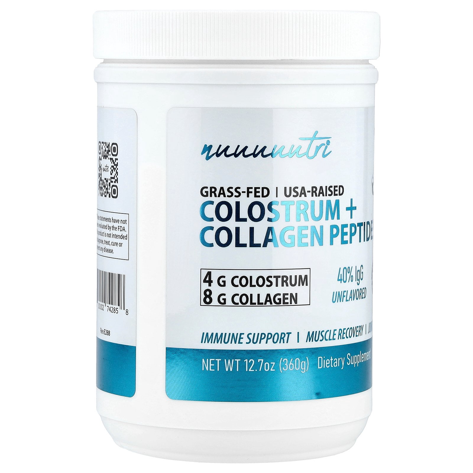 Nutri Colostrum+ Collagen Peptides, Powder, Unflavored - 12.7 oz