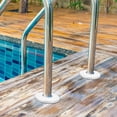 thumbnail image 1 of OUNONA 2 Pcs Pool Ladder Caps Stainless Steel Silver Decorative for Pool Owners Maintenance Staff, 1 of 7