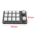 thumbnail image 2 of lionlar Handed Mini 12 Keys Game Keyboard Programmable 2 Knobs USB Premium White, 2 of 8