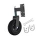 thumbnail image 5 of Rueda para puerta de valla de 6 pulgadas, rueda giratoria de 360 grados, neumáticos de goma resistentes con suspensión para piezas de repuesto para Negro, 5 of 8