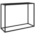 thumbnail image 1 of vidaXL Console Table Black 100x35x75 cm Tempered Glass, 1 of 4