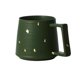 thumbnail image 1 of Taza grande de cerámica con asa y lunares dorados for café, uso doméstico y comercial., 1 of 7