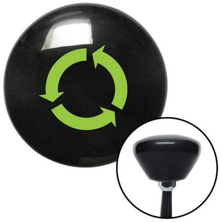 American Shifter Green Arrows in Circle Black Retro Shift Knob with M16 x 1.5 Insert Shifter Auto Brody