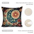 thumbnail image 4 of flowers sun moon Linen toss pillowcase decoration pillowcase gifting preferred 18x18 inch cushion cover sofa pillowcase sofa bedroom living room car, 4 of 8