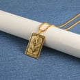 thumbnail image 2 of TEAMER Skeleton Tarot Card Necklace Stainless Steel Amulet Marigold Tarot Card Major Arcana Necklaces for Women Men, 2 of 4