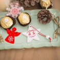thumbnail image 5 of 24 piezas de adornos de madera, conjunto terminado, adornos colgantes para Navidad, 5 of 5