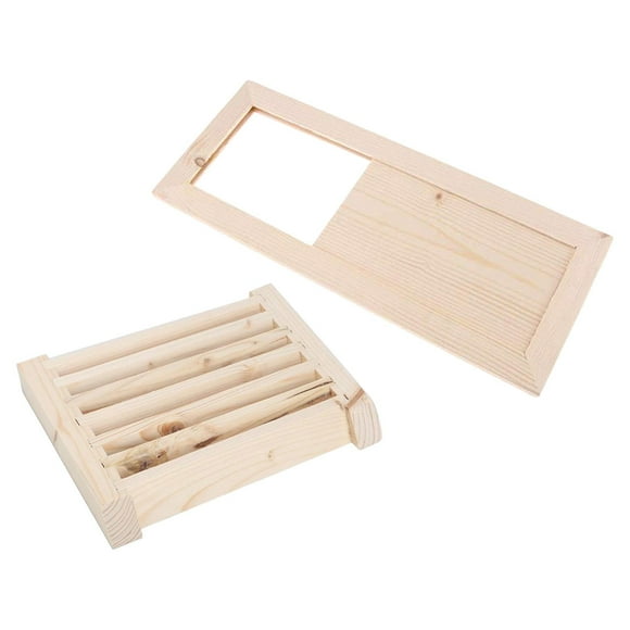 Rejilla de ventilación, Accesorio de persianas de Madera, Panel de ventilación de Aire rectangular de Madera, Ventilación de Aire para Sala de Sauna