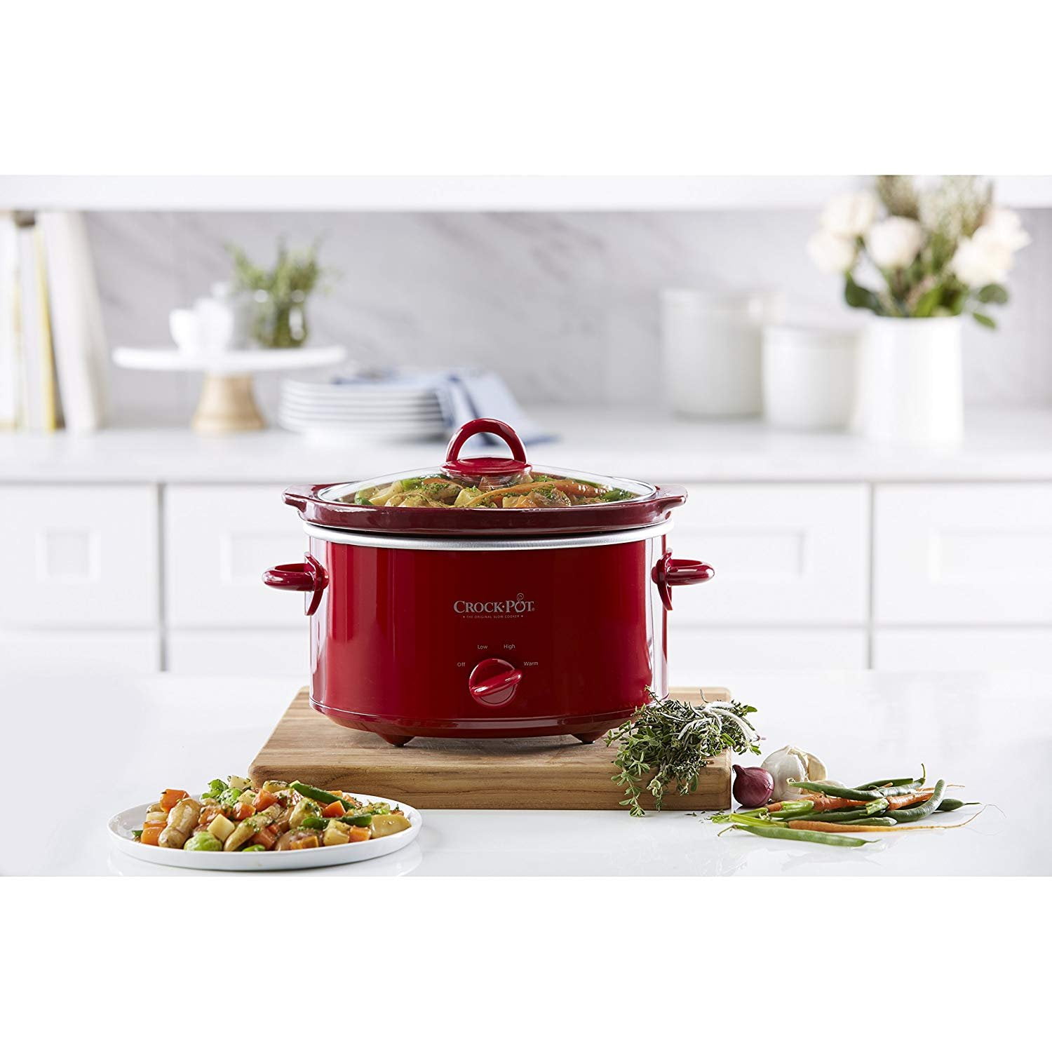 CROCK-POT SCVC550H-R Red Oval Slow Cooker 