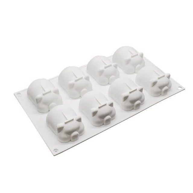 Molde de silicona Cateissary para pastel galleta de fiesta chocolate 8 cavidades
