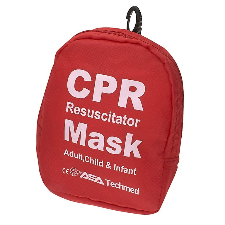 Erwachsenen- und Säuglings-CPR-Taschenmasken im Hartschalenkoffer, FDA-registrierte, ISO-zertifizierte Hersteller von CPR-Masken und  Gesichtsschutzschilden