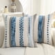 thumbnail image 1 of Juego de 2 fundas de almohada PLEPATE Boho Chenille de 45 x 45 cm, color azul, 1 of 9